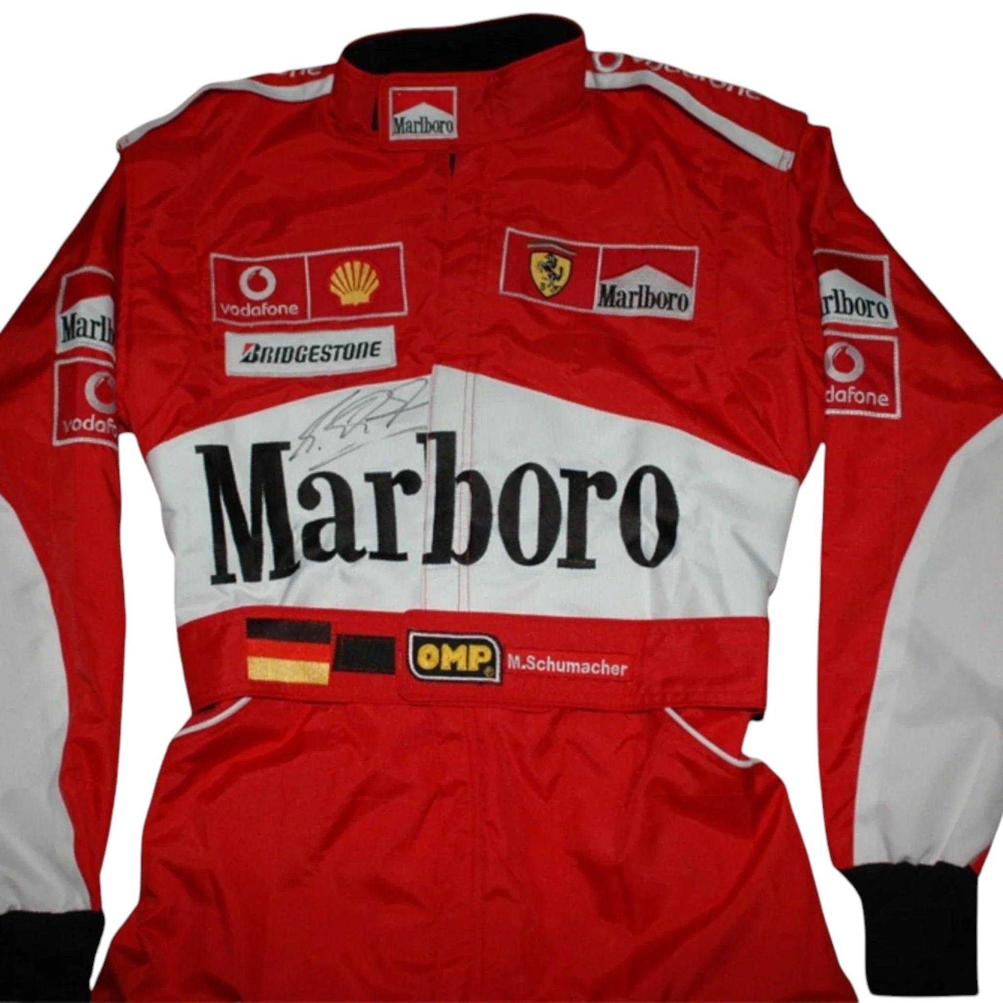 Michael Schumacher SIGNED Ferrari 2004 F1 REPLICA Race SUIT - Dash Racegear