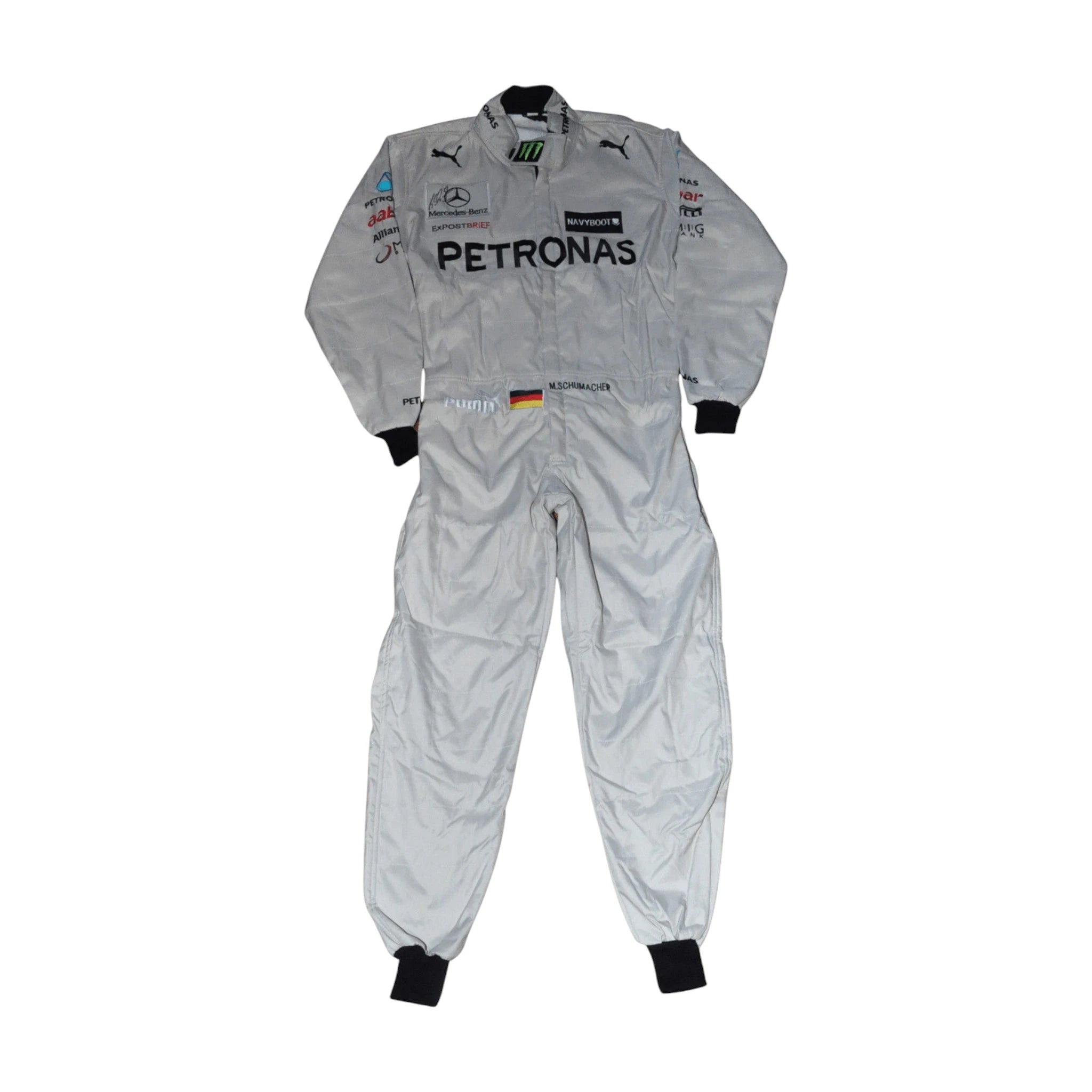 Michael Schumacher SIGNED Mercedes 2012 F1 REPLICA Race SUIT