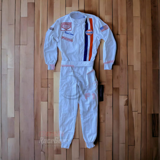 Michael Delaney Steve McQueen 1971 "LeMans" MOVIE Racing Suit - Dash Racegear Store