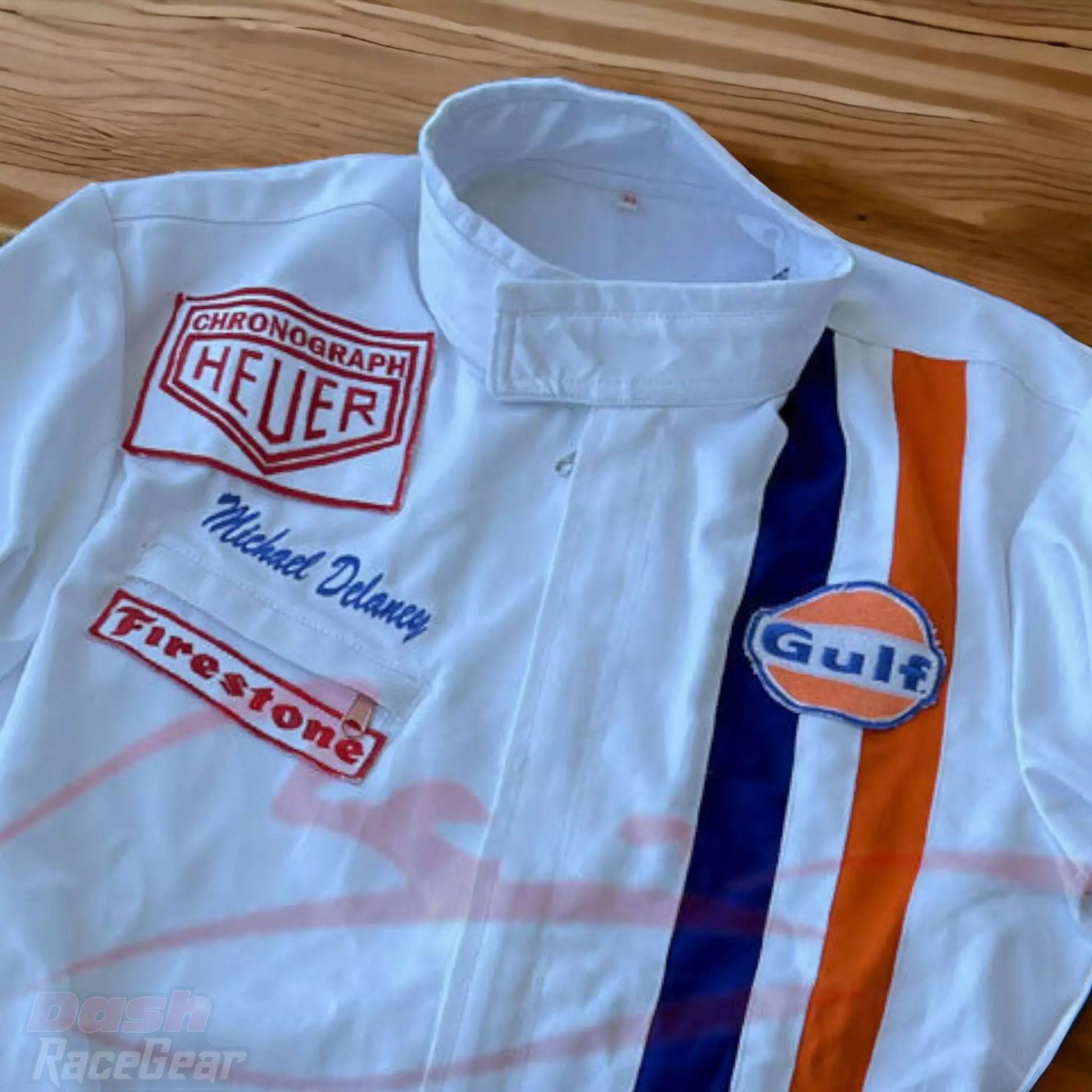 Michael Delaney Steve McQueen 1971 "LeMans" MOVIE Racing Suit - Dash Racegear Store