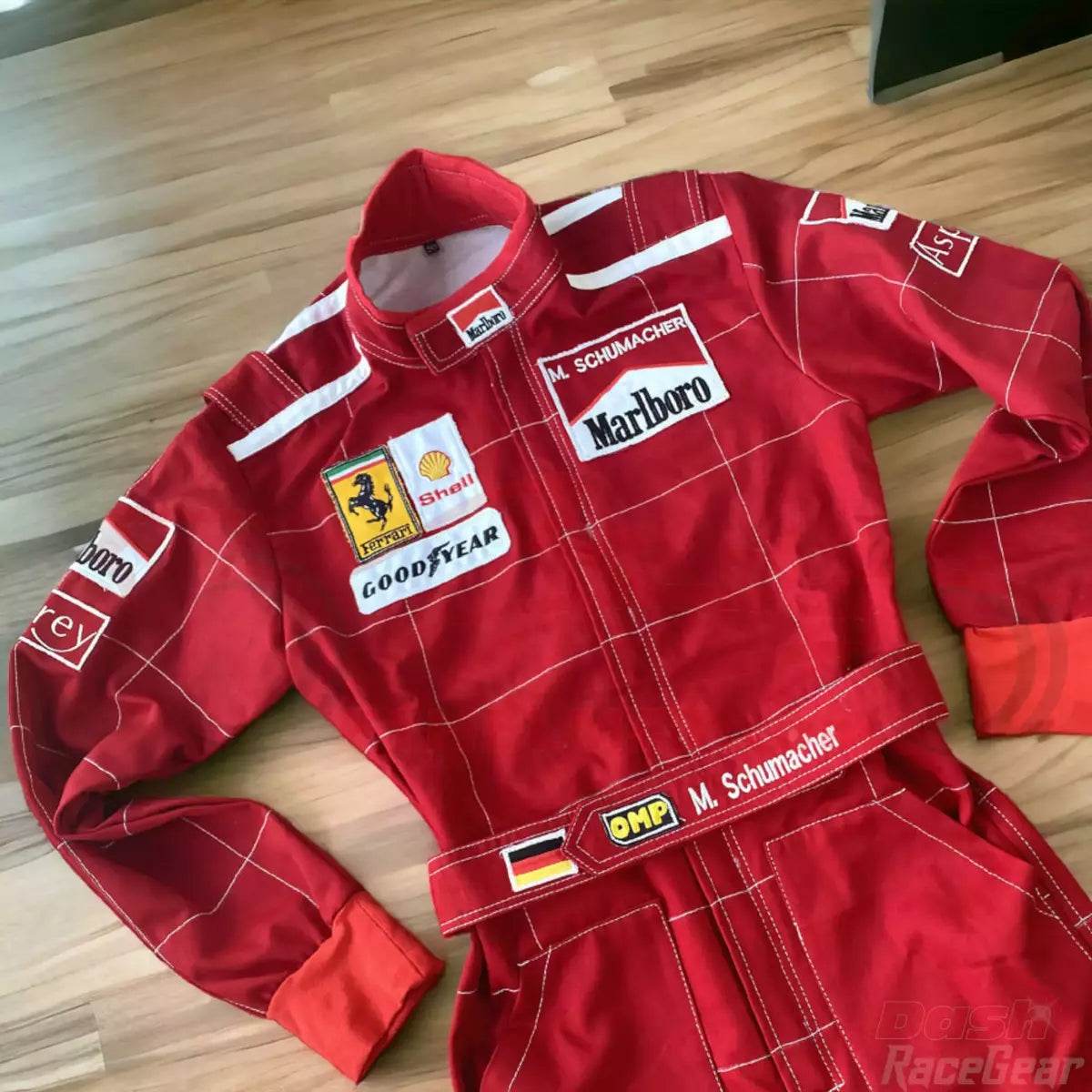 Michael Schumacher 1996 Ferrari F1 Embroidered Racing Suit - Dash Racegear