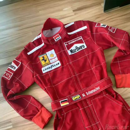 Michael Schumacher 1996 Ferrari F1 Embroidered Racing Suit - Dash Racegear