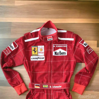 Michael Schumacher 1996 Ferrari F1 Embroidered Racing Suit - Dash Racegear