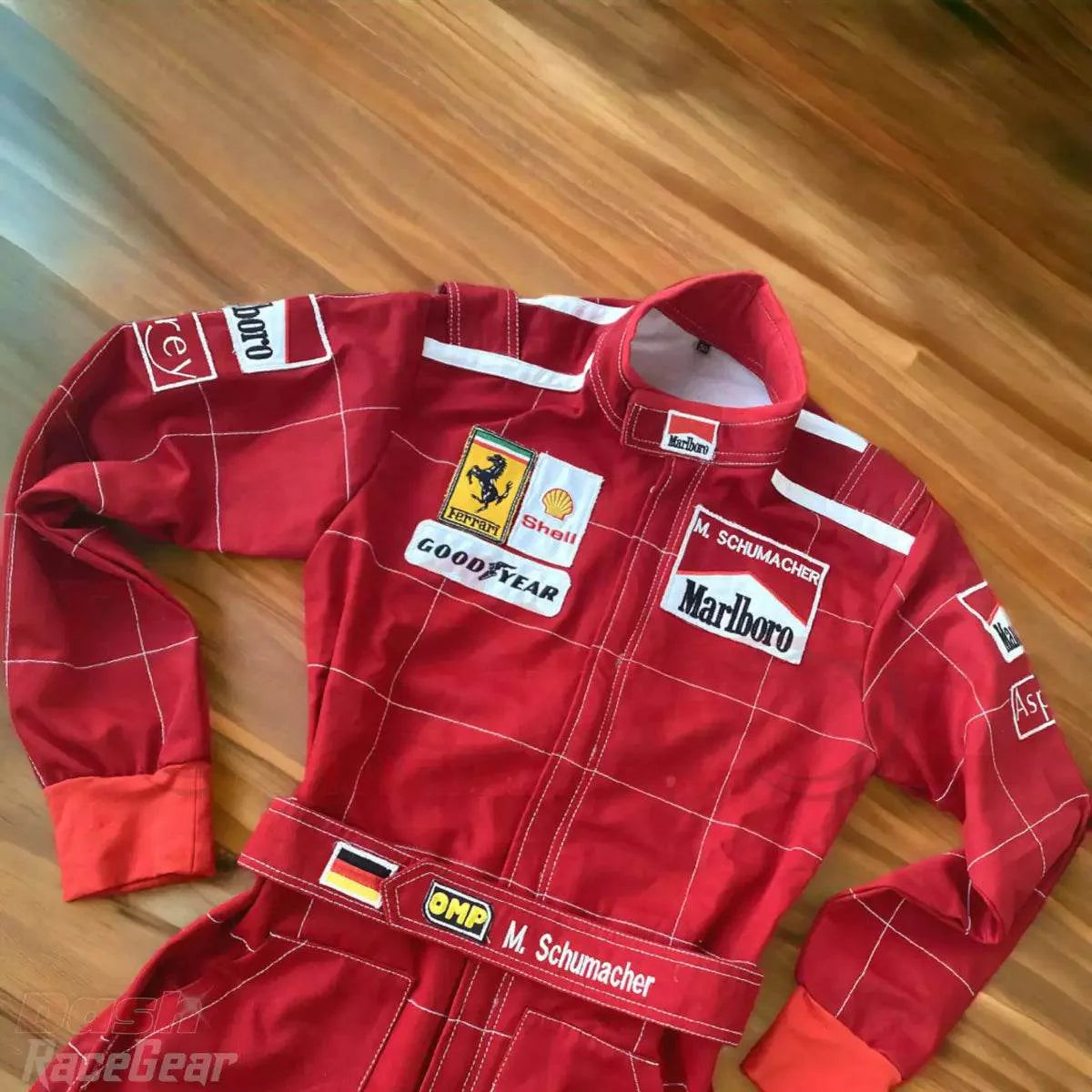 Michael Schumacher 1996 Ferrari F1 Embroidered Racing Suit - Dash Racegear