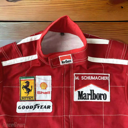 Michael Schumacher 1996 Ferrari F1 Embroidered Racing Suit - Dash Racegear