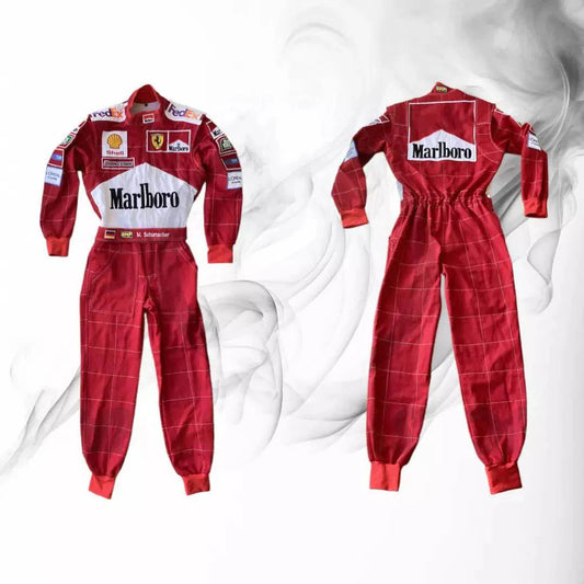 Michael Schumacher 2001 Replica Racing Suit - Dash Racegear