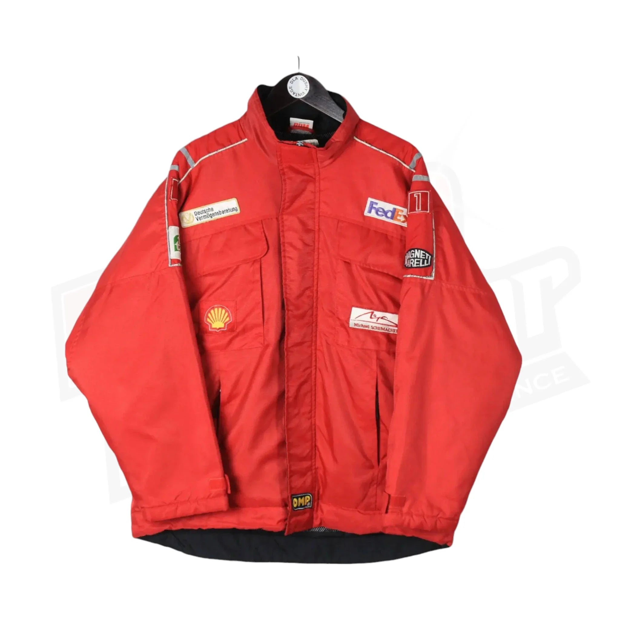Michael Schumacher Embroidered Vintage Ferrari Shell Jacket - Dash Racegear