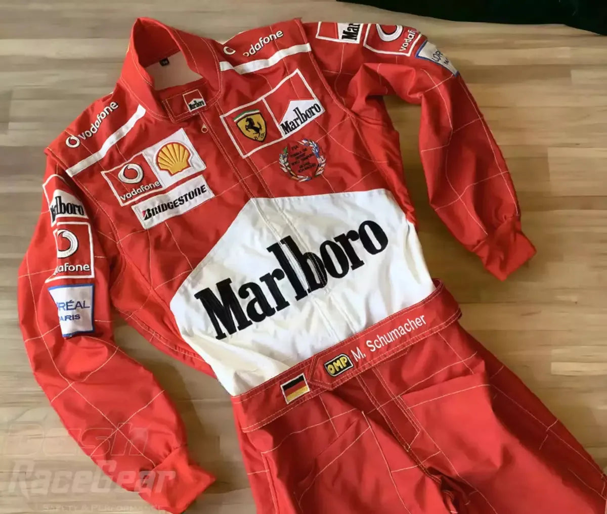 Michael Schumacher Ferrari F1 Embroidered Racing Suit - Dash Racewear