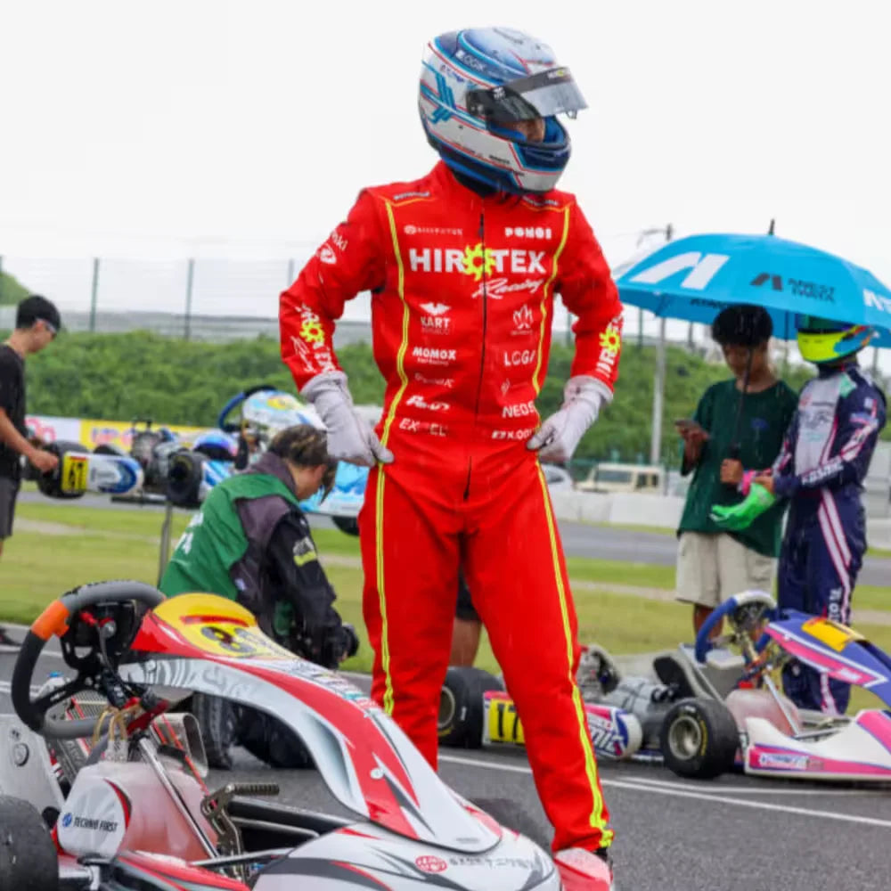 Monocolle Marina Hirotex Red Unik Racing Kart Suit