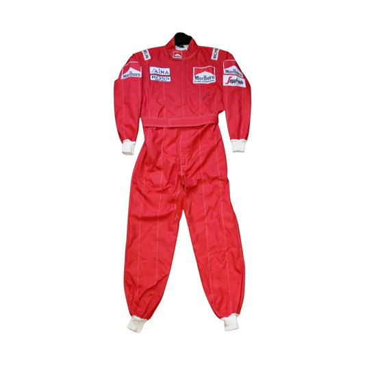 NIKI LAUDA SIGNED McLaren 1984 F1 REPLICA Race SUIT - Dash Racegear