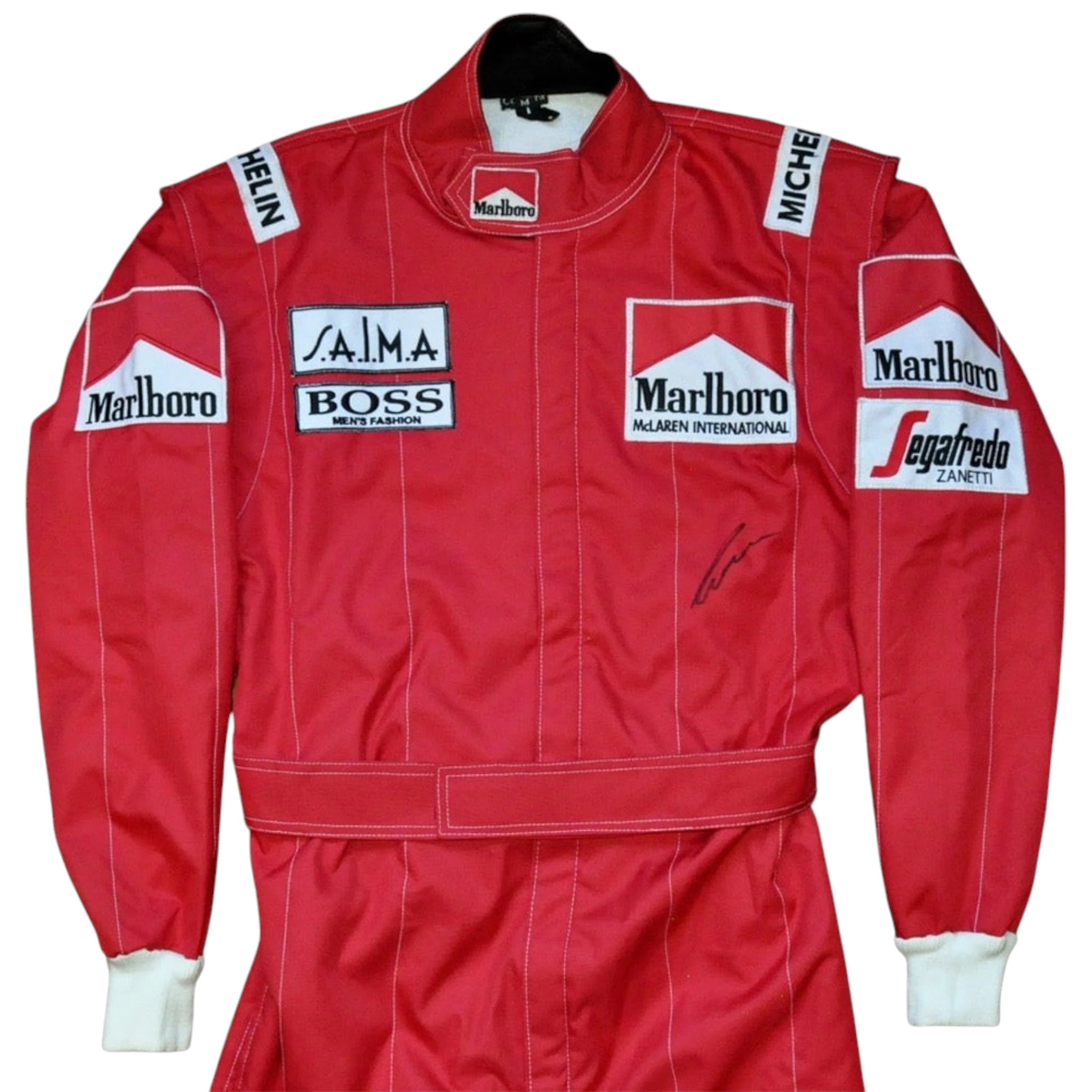 NIKI LAUDA SIGNED McLaren 1984 F1 REPLICA Race SUIT