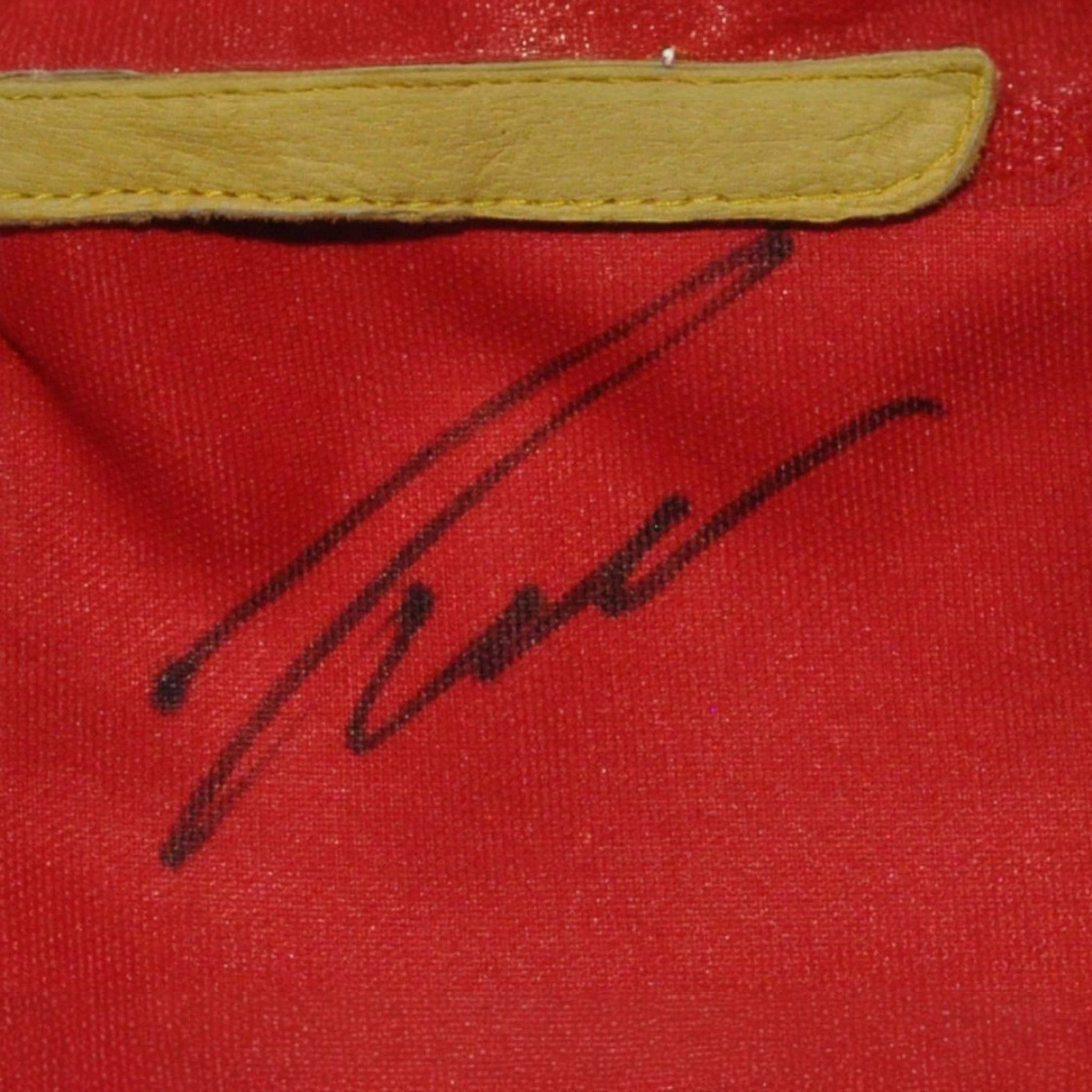 NIKI LAUDA SIGNED RED REPLICA RACING GLOVES