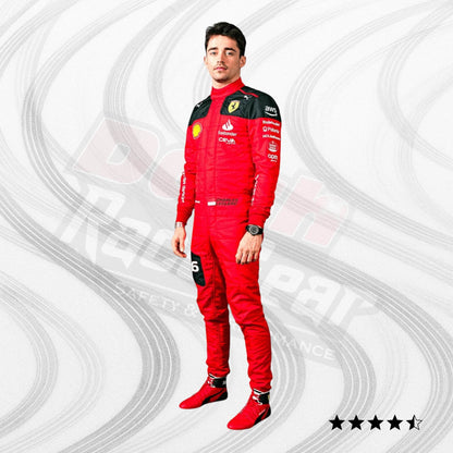 New Charles Leclerc 2023 Race Suit Ferrari F1 KIDS - Dash Racegear