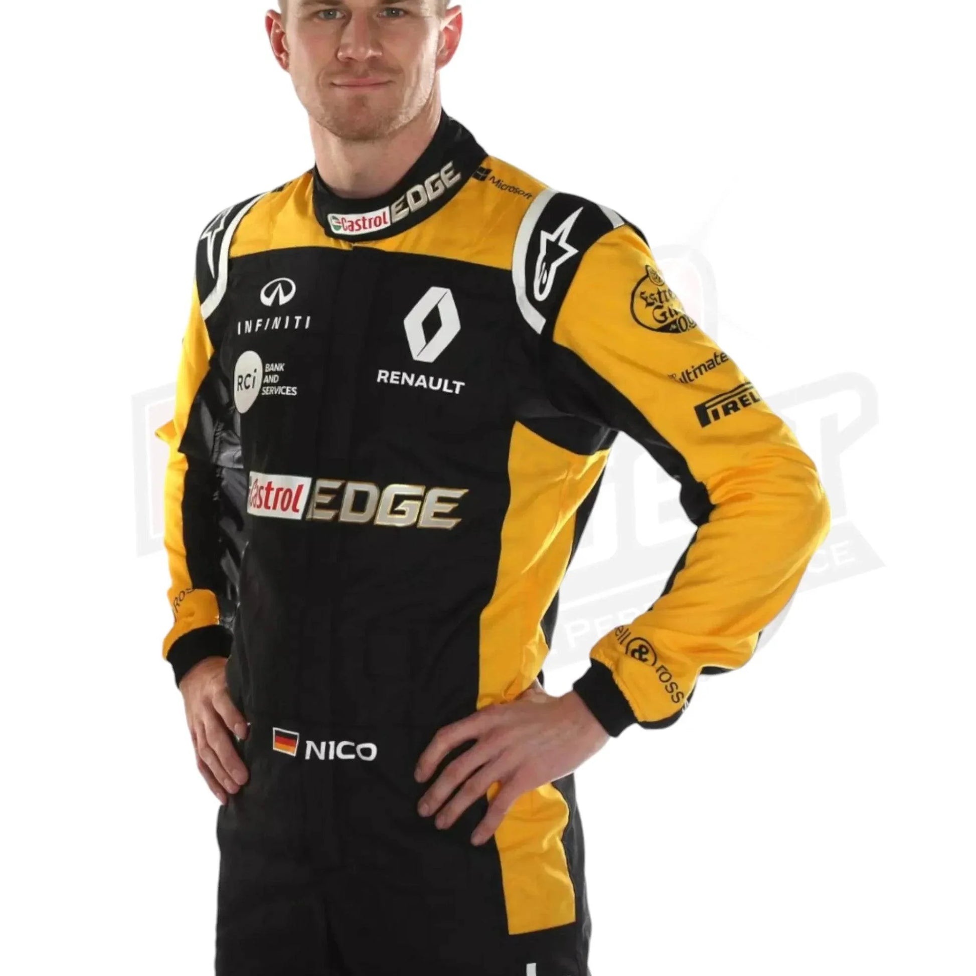 Nico Hulkenberg 2018 Renault F1 Team Race Suit - Dash Racegear
