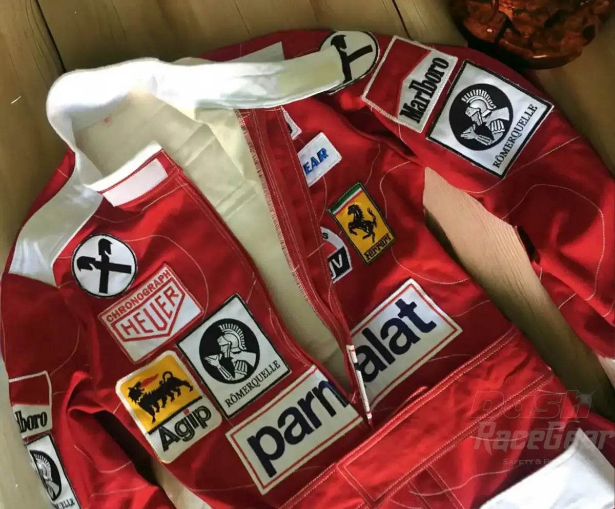 Niki Lauda 1976 Ferrari F1 Embroidered Racing suit - Dash Racegear