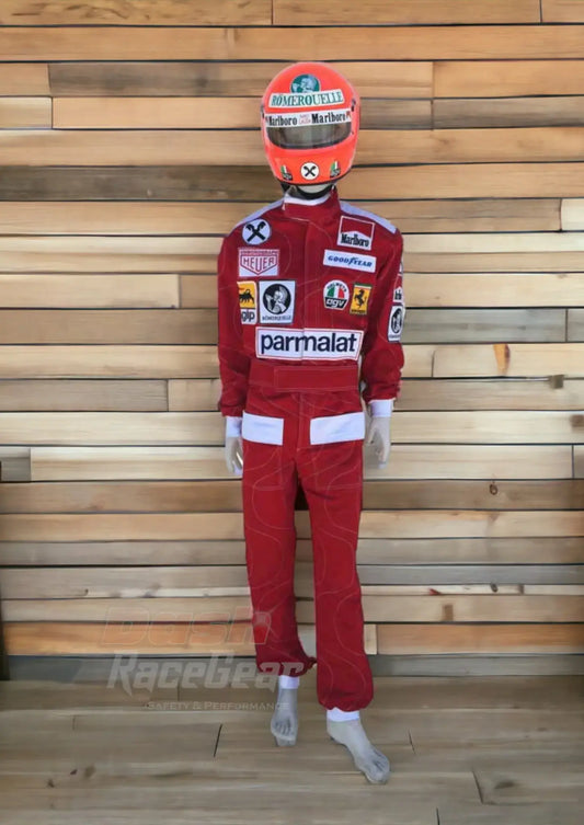 Niki Lauda 1976 Ferrari F1 Embroidered Racing suit - Dash Racegear