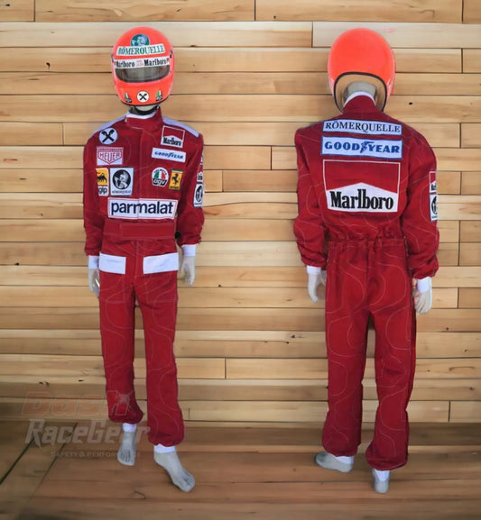 Niki Lauda 1976 Ferrari F1 Embroidered Racing suit - Dash Racegear