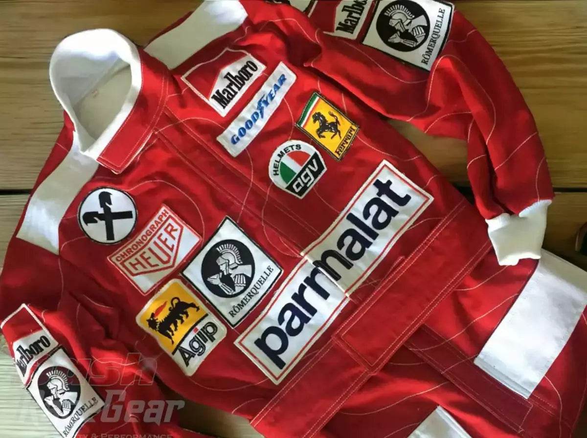 Niki Lauda 1976 Ferrari F1 Embroidered Racing suit - Dash Racegear