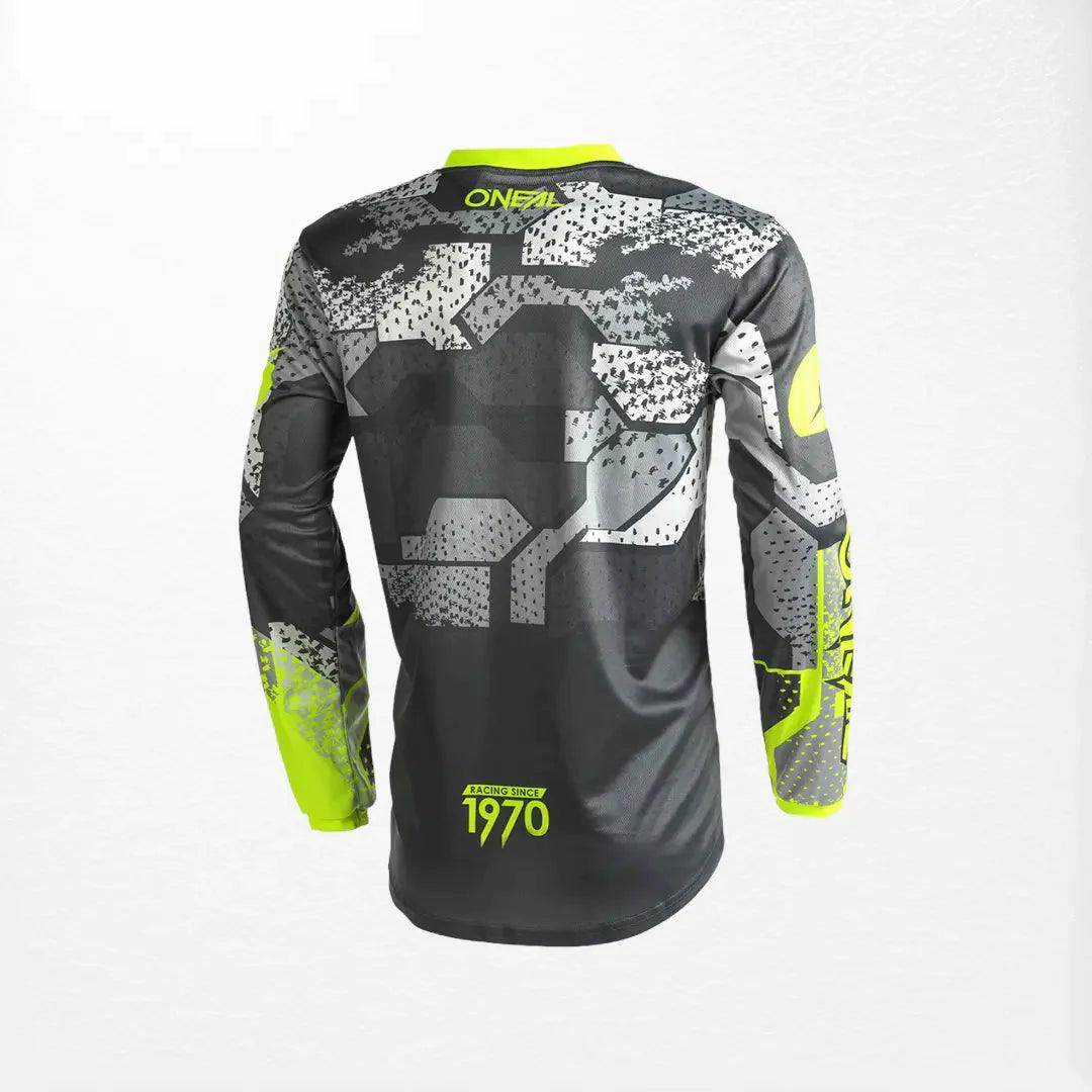 O'Neal Element Camo MX Jersey Grey-Yellow - Dash Racegear