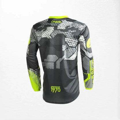 O'Neal Element Camo MX Jersey Grey-Yellow - Dash Racegear
