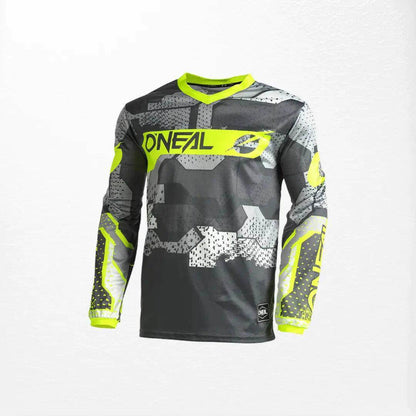 O'Neal Element Camo MX Jersey Grey-Yellow - Dash Racegear