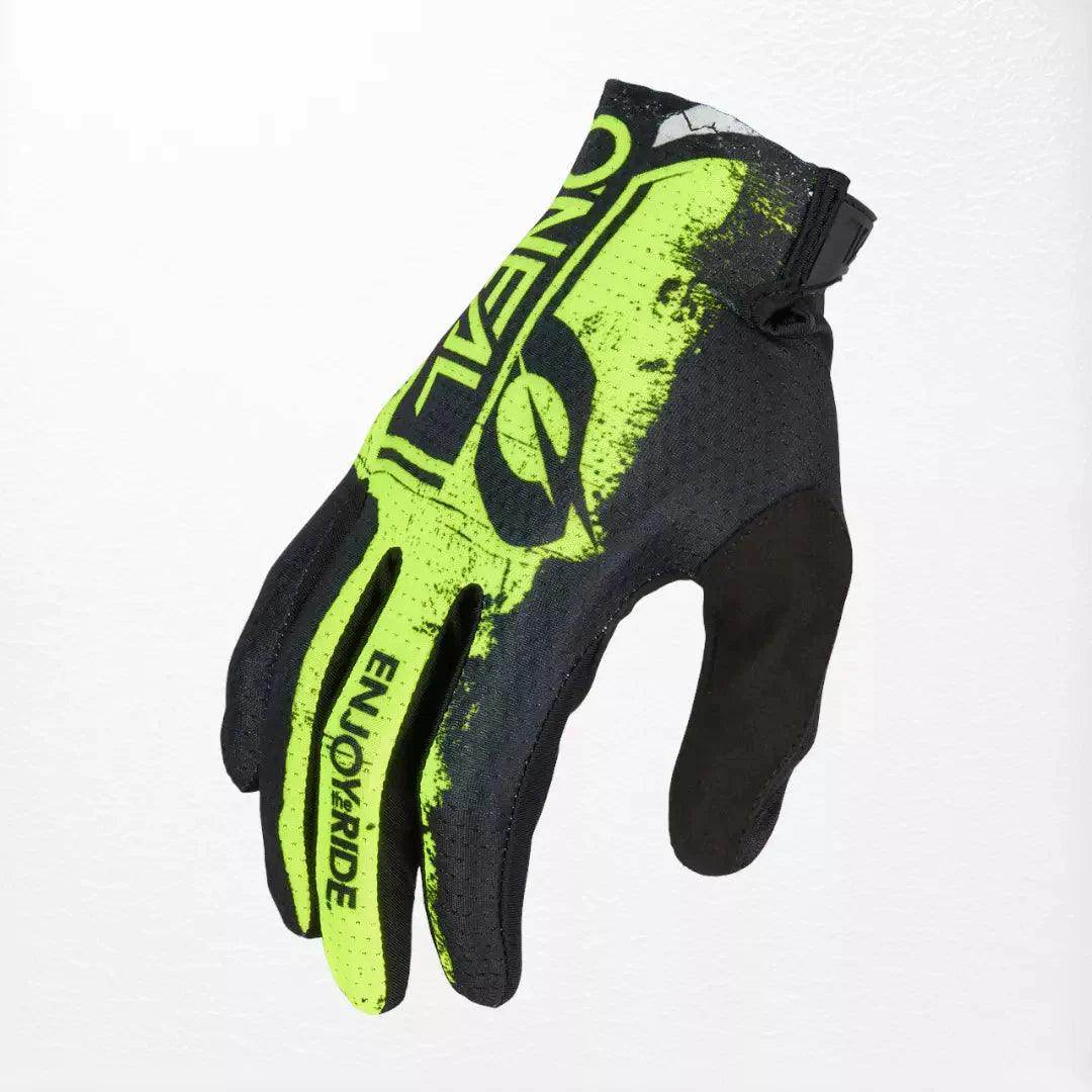 O'Neal MATRIX SHOCKER V.23 MX Gloves Black-Neon Yellow - Dash Racegear