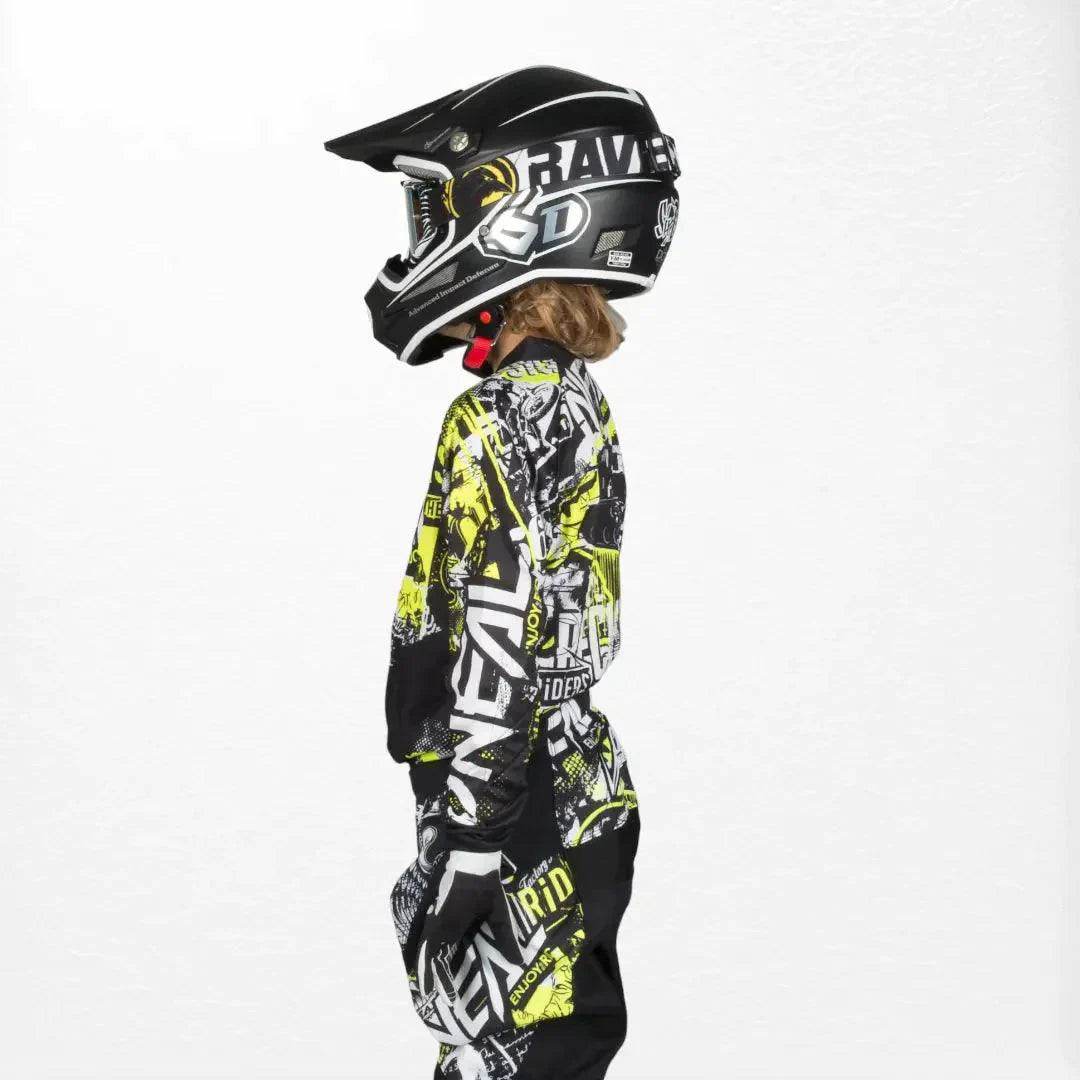 O'Neal Youth Element Jersey Attack Black-HiVIs - Dash Racegear