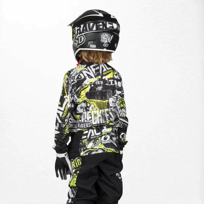 O'Neal Youth Element Jersey Attack Black-HiVIs - Dash Racegear