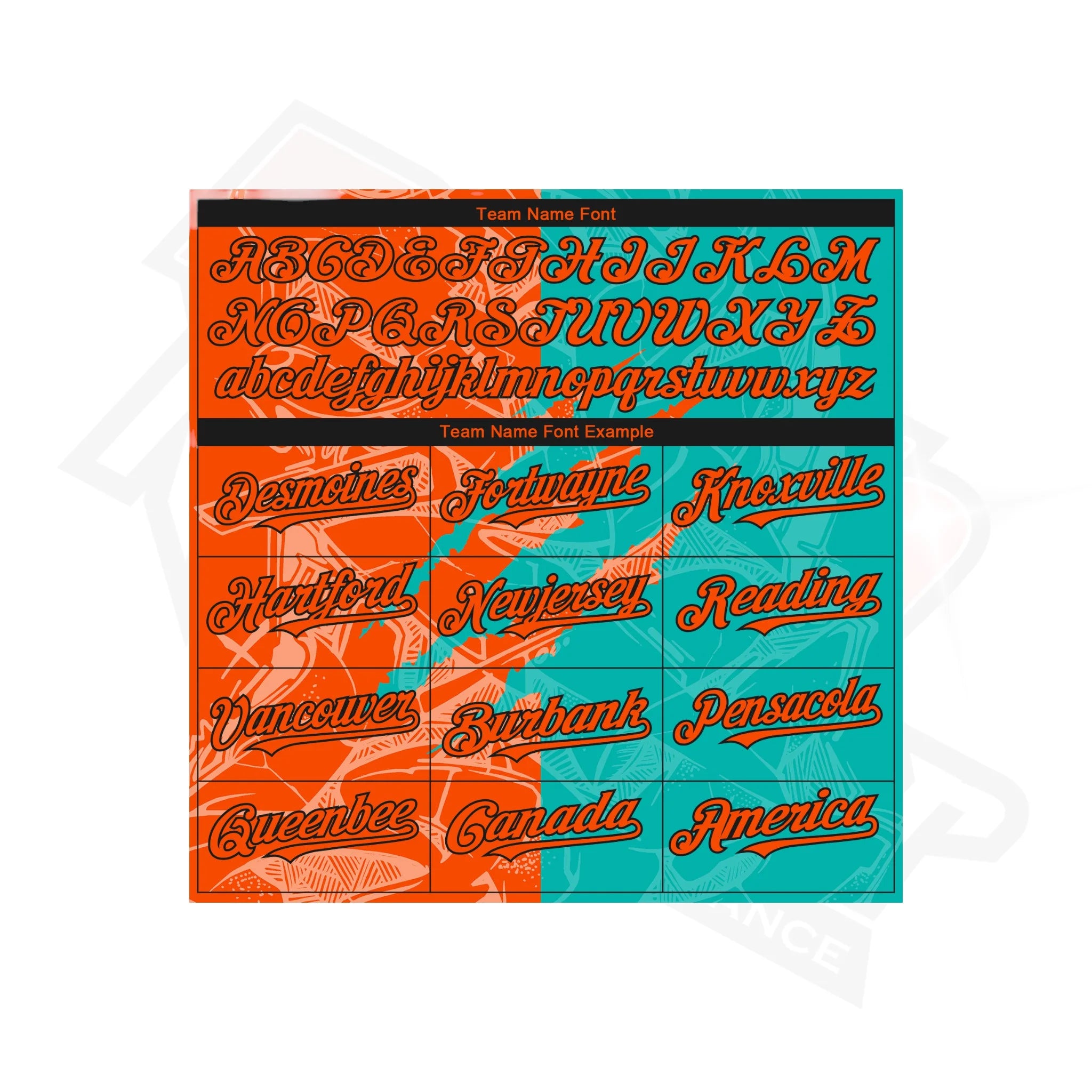 Orange & Aqua Graffiti 3D Scratch Sports Hoodie