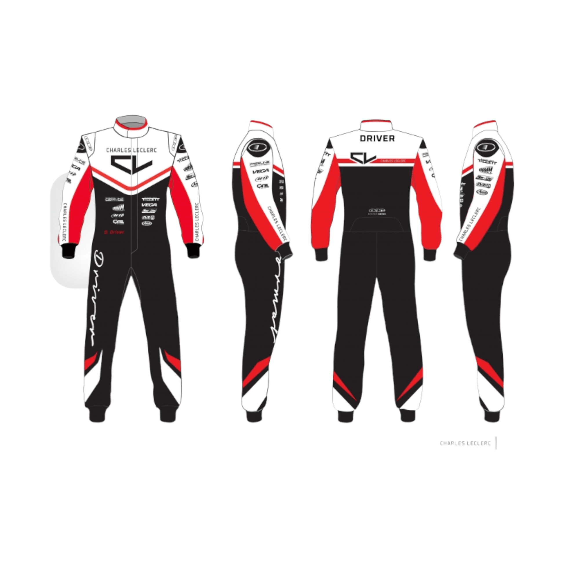PSL Charles Leclerc 2020 Custom DRIVER SUIT - Dash Racegear