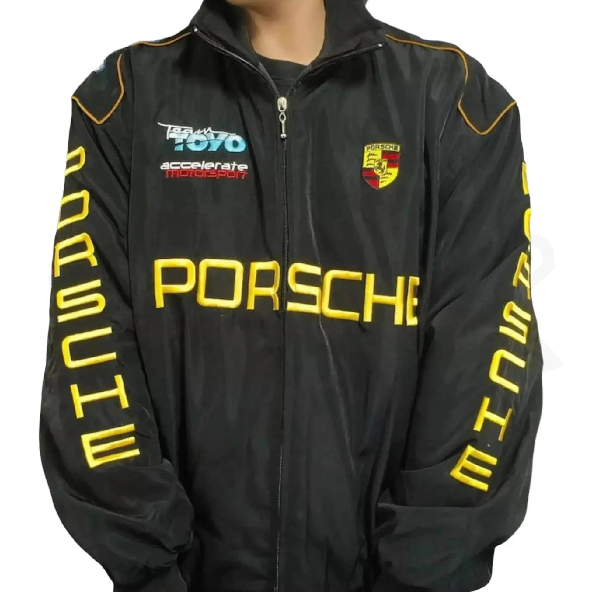 Porsche Formula 1 Racing Embroidered Bomber Jacket - Dash Racegear