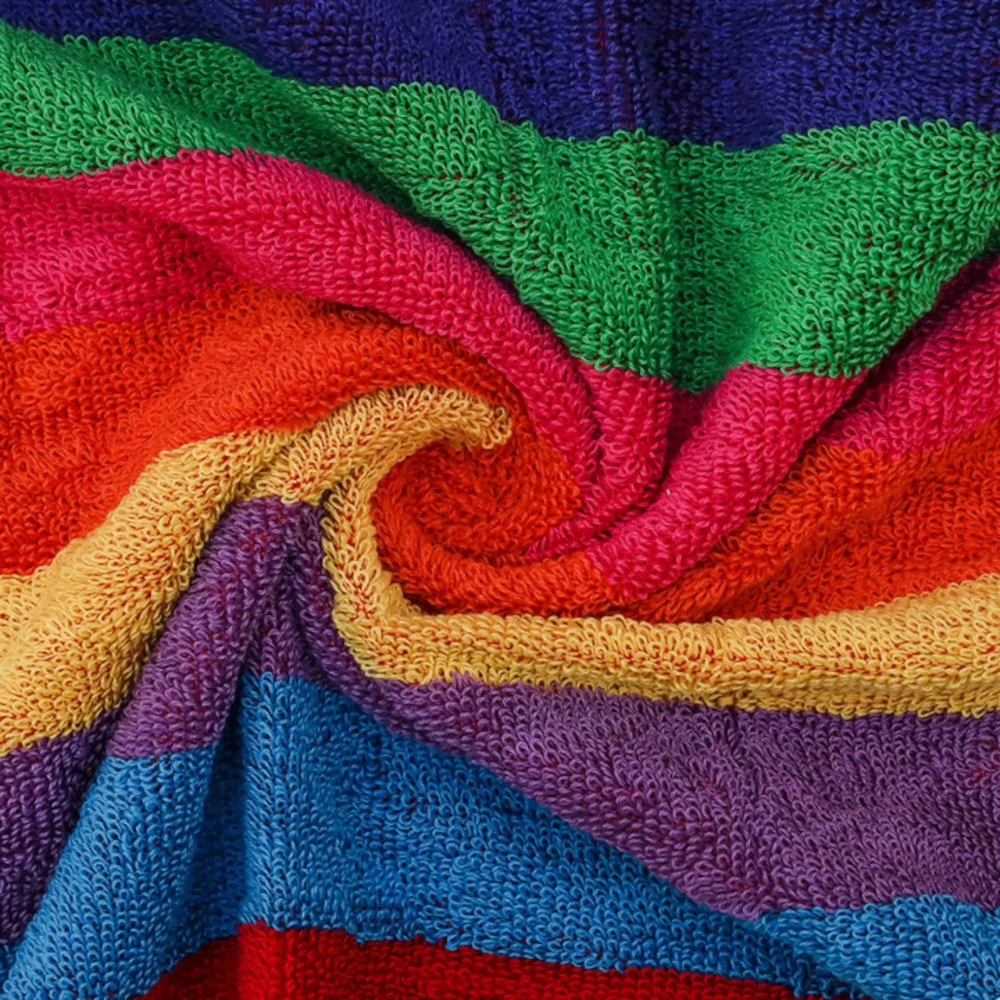 Premium Rainbow Stripe Towel - Dash Racegear
