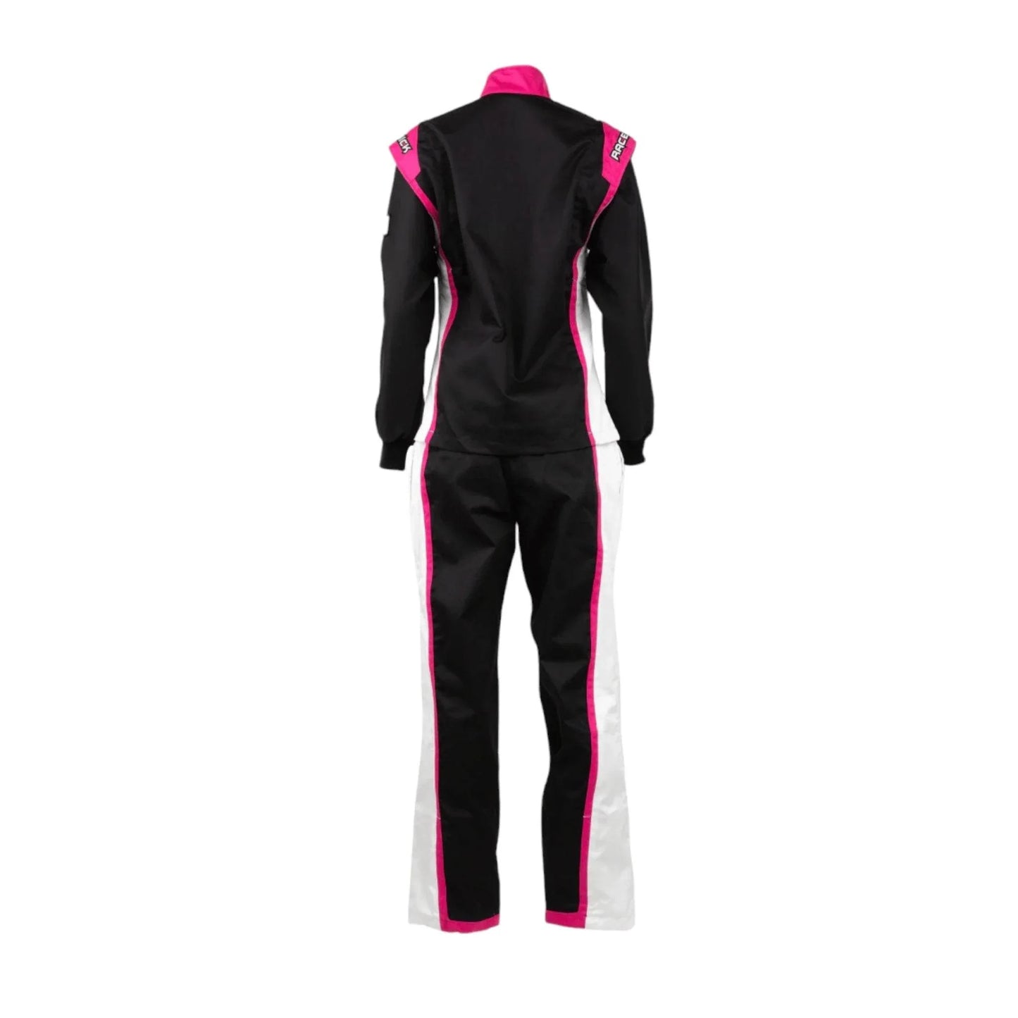 RACECHICK FIERCE TWO-PIECE WOMEN'S AUTO RACING SUIT SFI 3.2A/1 (BLACK/PINK) - Dash Racegear