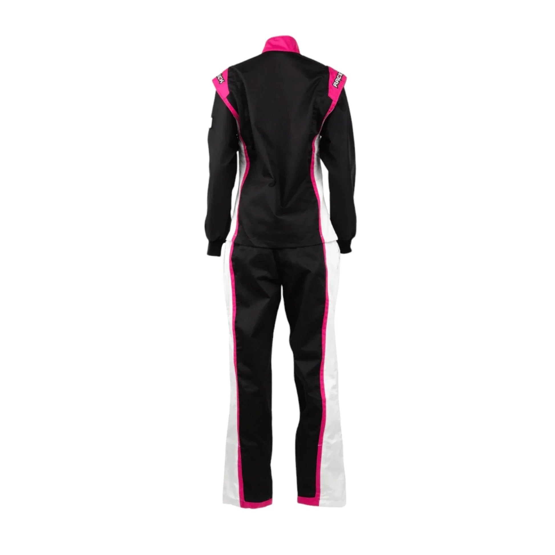 RACECHICK FIERCE TWO-PIECE WOMEN'S AUTO RACING SUIT SFI 3.2A/1 (BLACK/PINK) - Dash Racegear