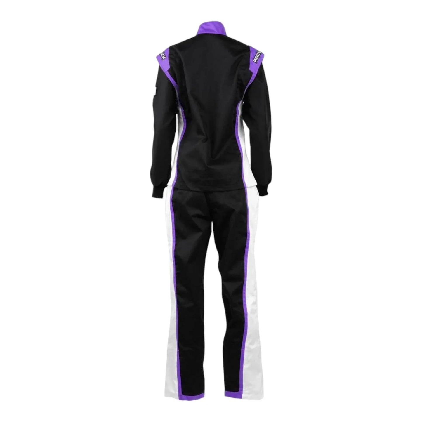 RACECHICK FIERCE TWO-PIECE WOMEN'S AUTO RACING SUIT SFI 3.2A/1 (BLACK/PURPLE) - Dash Racegear