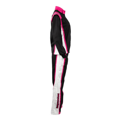 RACECHICK FIERCE TWO-PIECE WOMEN'S AUTO RACING SUIT SFI 3.2A/5 (BLACK/PINK) - Dash Racegear
