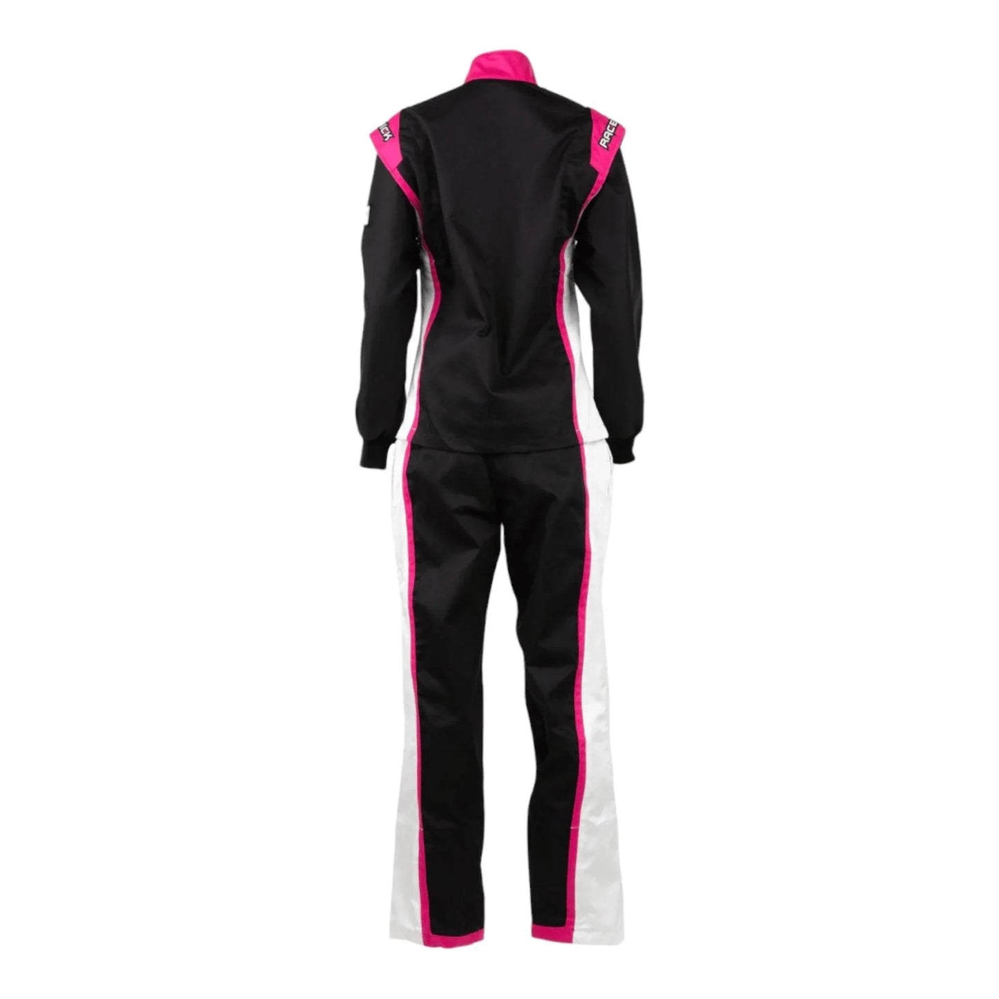 RACECHICK FIERCE TWO-PIECE WOMEN'S AUTO RACING SUIT SFI 3.2A/5 (BLACK/PINK) - Dash Racegear