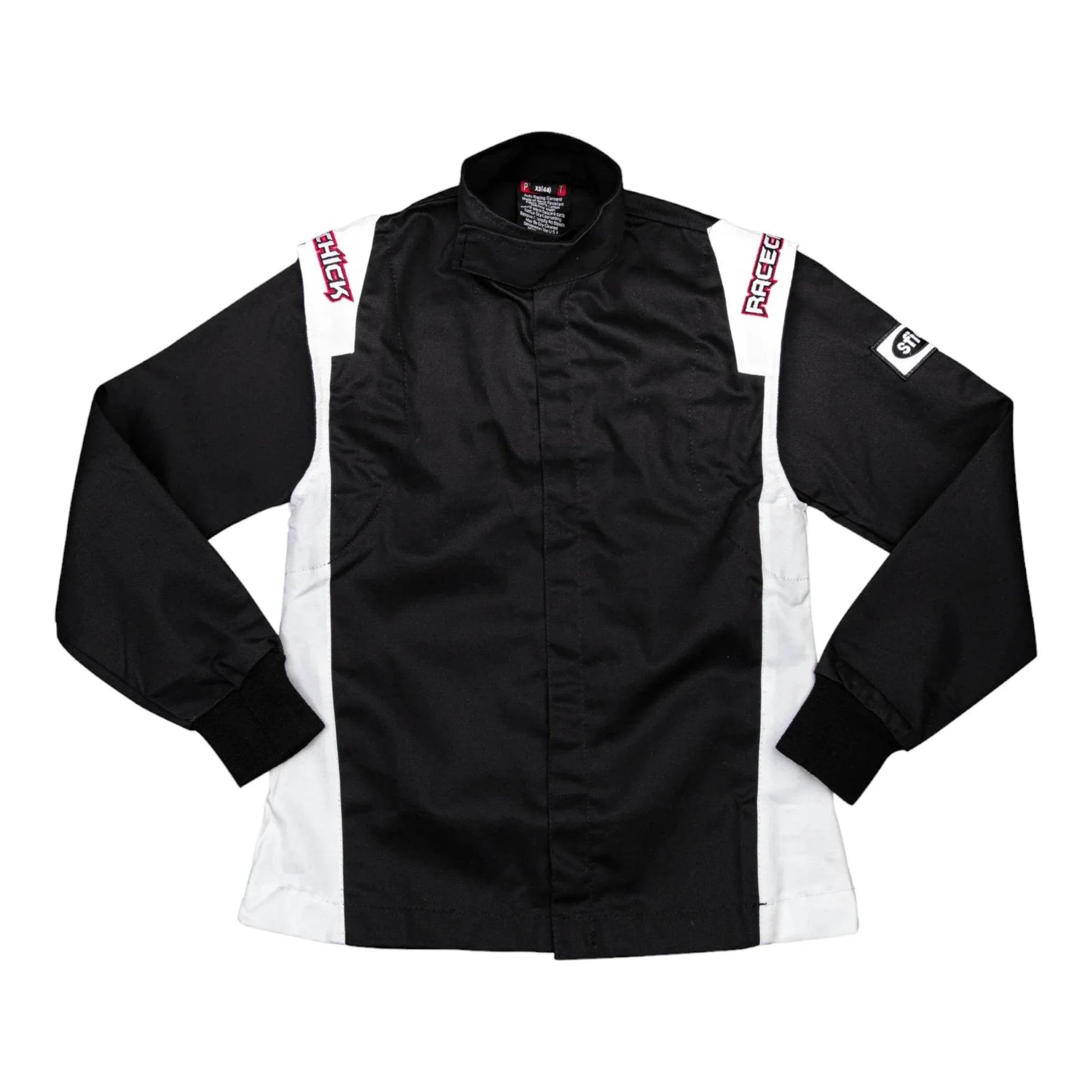 RACECHICK FIERCE TWO-PIECE WOMEN'S AUTO RACING SUIT SFI 3.2A/5 (BLACK/WHITE) - Dash Racegear