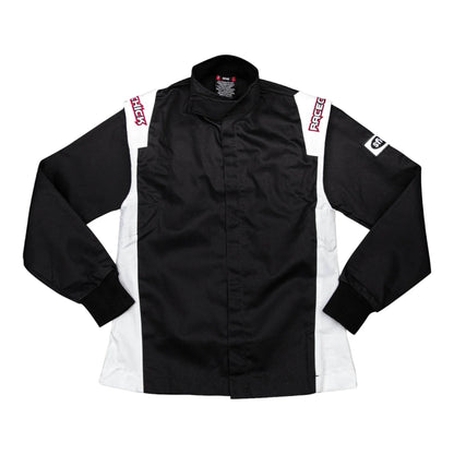 RACECHICK FIERCE TWO-PIECE WOMEN'S AUTO RACING SUIT SFI 3.2A/5 (BLACK/WHITE) - Dash Racegear