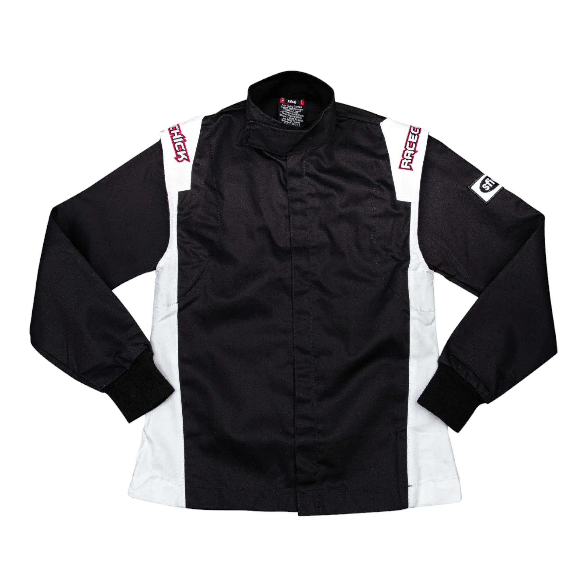 RACECHICK FIERCE TWO-PIECE WOMEN'S AUTO RACING SUIT SFI 3.2A/5 (BLACK/WHITE) - Dash Racegear