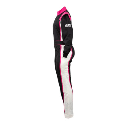 RACECHICK FIERCE WOMEN'S AUTO RACING SUIT SFI 3.2A/1 (BLACK/PINK) - Dash Racegear