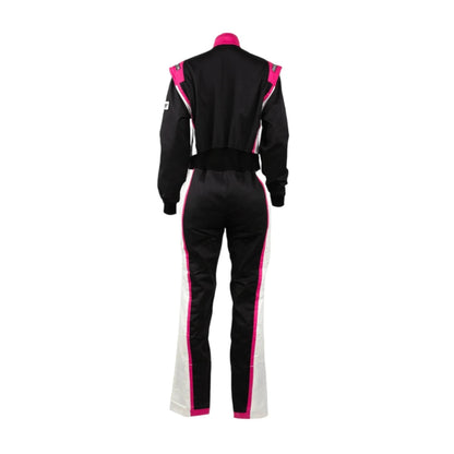 RACECHICK FIERCE WOMEN'S AUTO RACING SUIT SFI 3.2A/1 (BLACK/PINK) - Dash Racegear