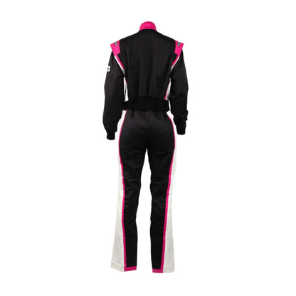 RACECHICK FIERCE WOMEN'S AUTO RACING SUIT SFI 3.2A/1 (BLACK/PINK) - Dash Racegear