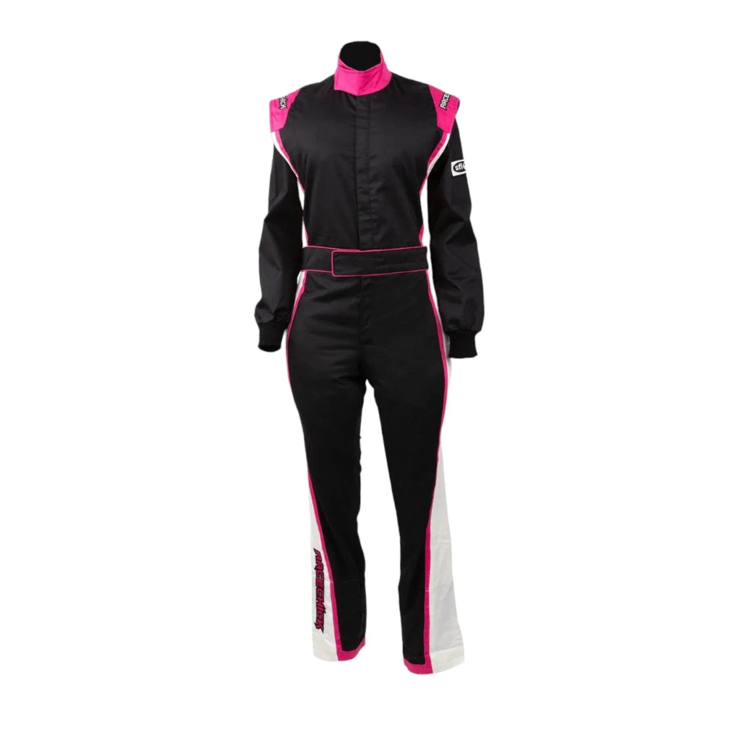 RACECHICK FIERCE WOMEN'S AUTO RACING SUIT SFI 3.2A/1 (BLACK/PINK) - Dash Racegear