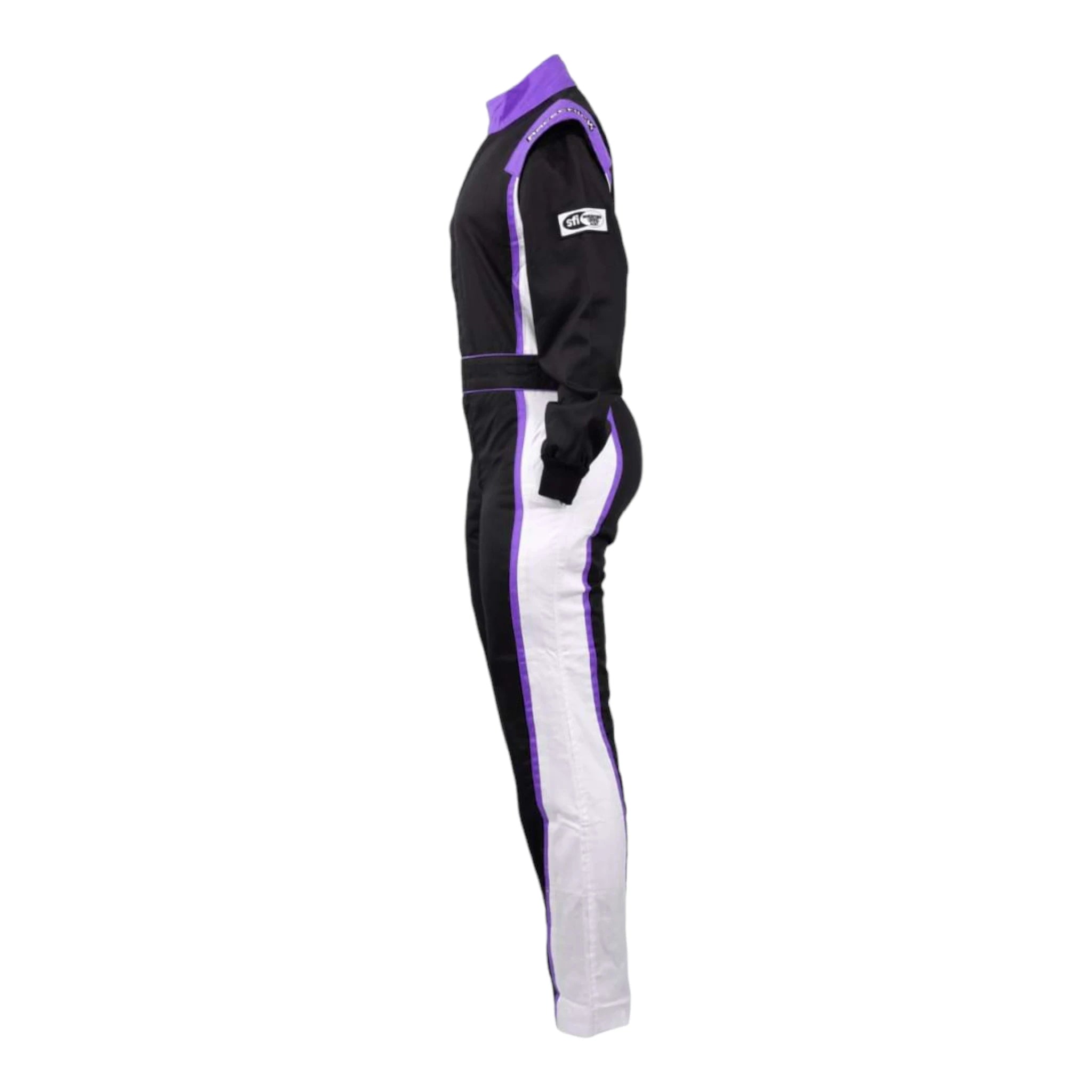 TRAJE DE CARRERAS AUTOMOTRICES PARA MUJERES RACECHICK FIERCE SFI 3.2A/1 (NEGRO/PÚRPURA)