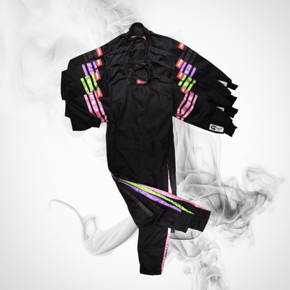 RaceQuip Black Suit Single Layer Kids - Dash Racegear