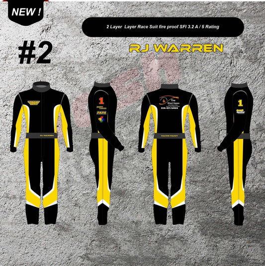 Randy Warren Customized Race Suit , Shoes & Gloves - Dash Racegear