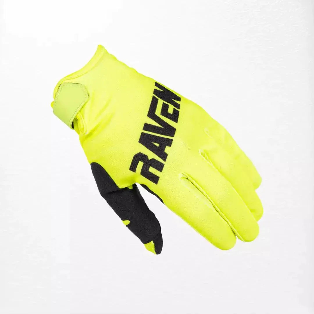 Raven Rival MX Gloves Fluo-Yellow - Dash Racewear