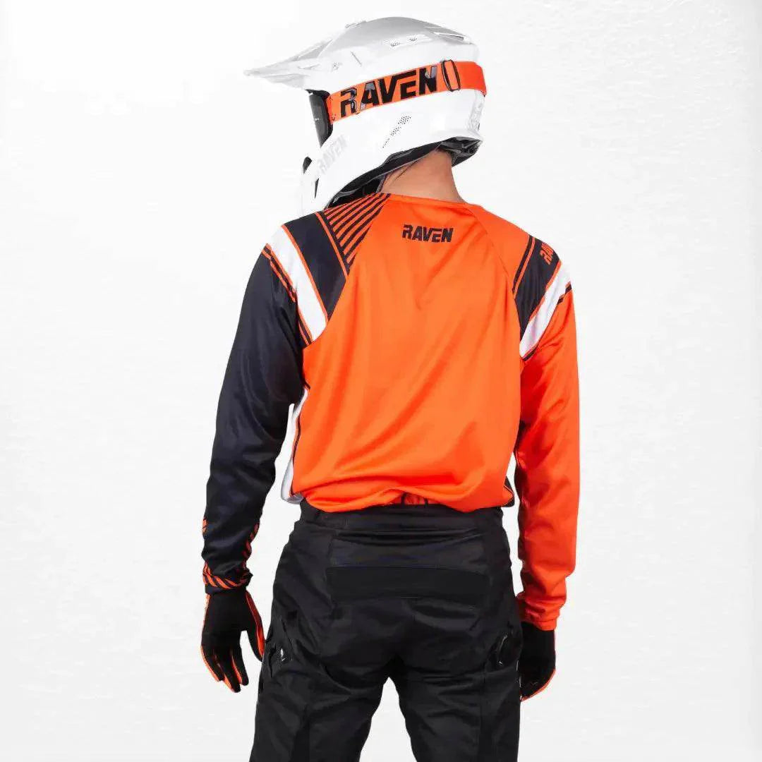 Raven Rival MX Jersey Orange-Black - Dash Racegear