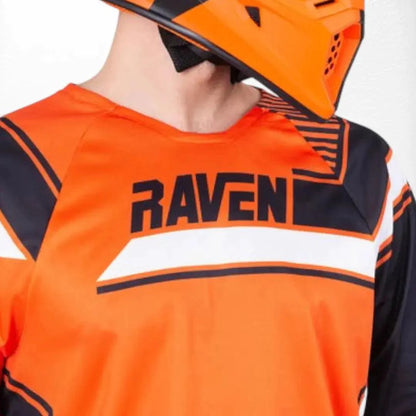 Raven Rival MX Jersey Orange-Black - Dash Racegear